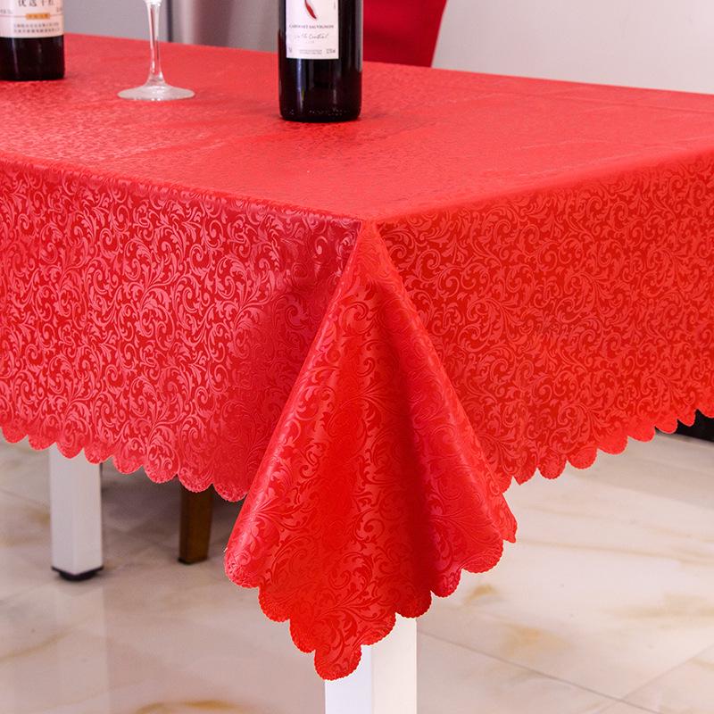 European-Style Rectangular Waterproof, Oil-Proof & Washable Coffee Tablecloth (Oval & Rectangular Options Available)