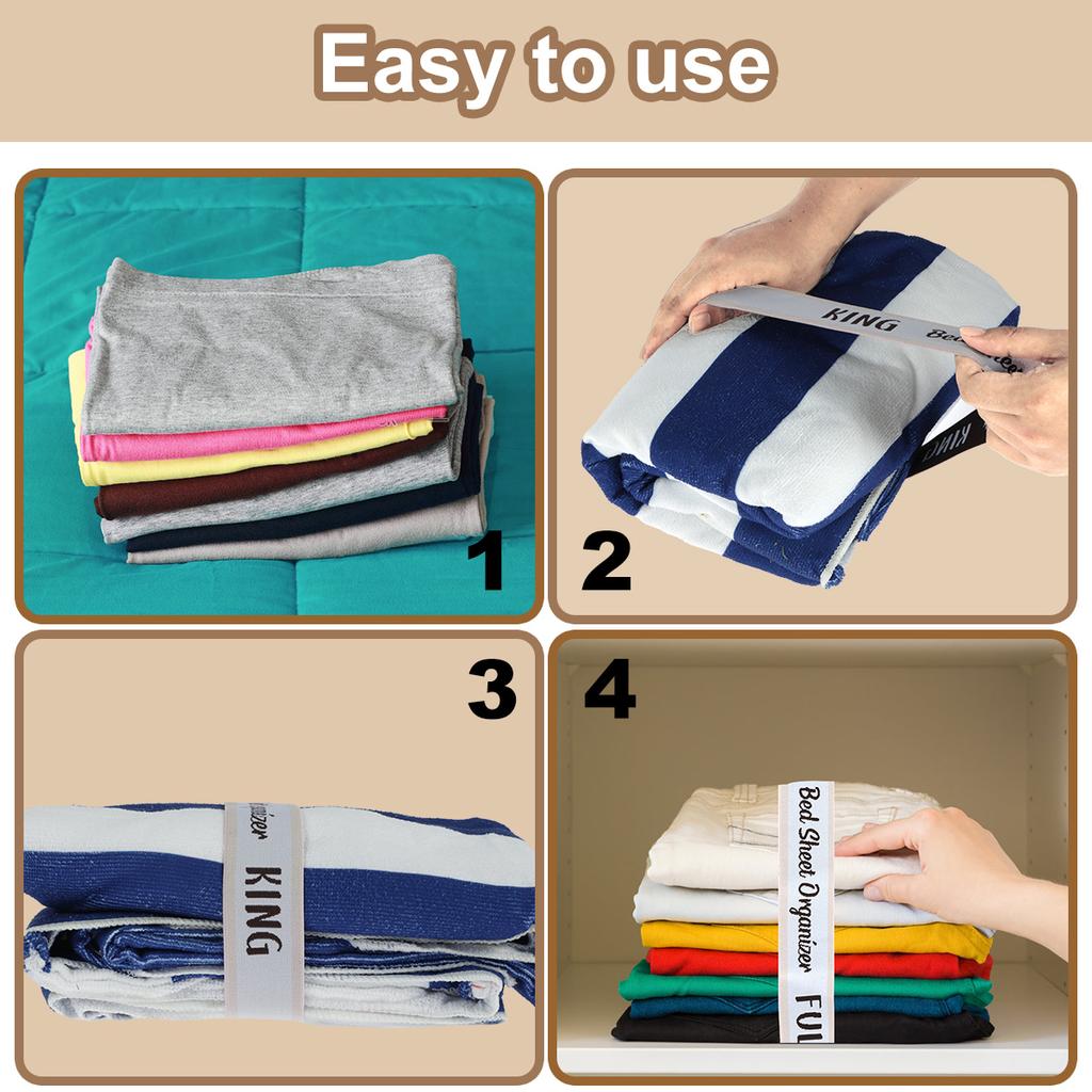 12 Stück Bettlaken Organizer Bänder Set Elastische Bettwäschegurte King Full Twin Queen Etikett Bettlakenbefestiger