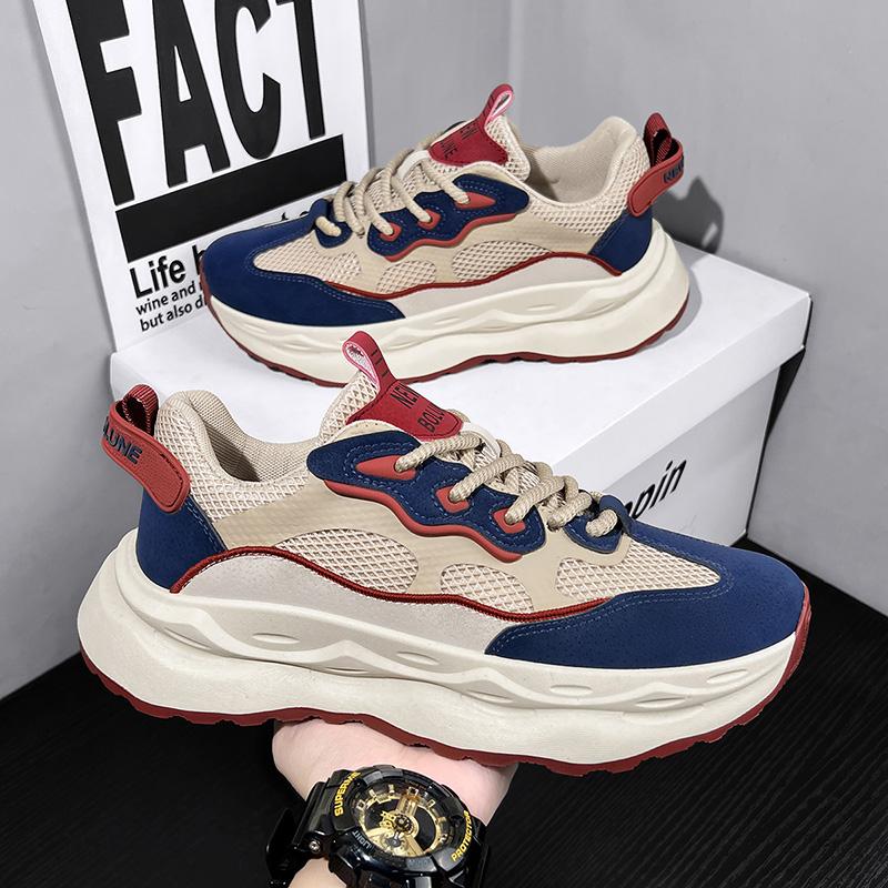 Men's Casual Sports Shoes with Comfortable and Fashionable Height Increasing Trend Korean Version Street Style Men's Shoes