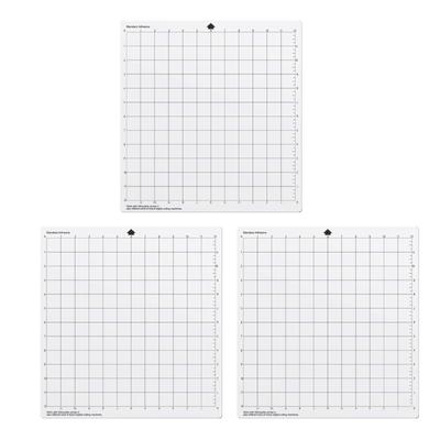3 Blatt Schneidematten für Silhouetten Cameo 12x12 Zoll Schneidematten Klebe-Schneidematten PVC Quilting Cricket Schneidematten