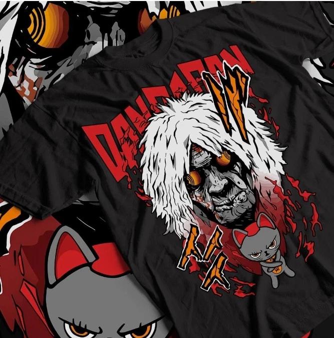 Anime Horror Anime TShirt Dandadan Okarun Momo Ayase Black Tee S