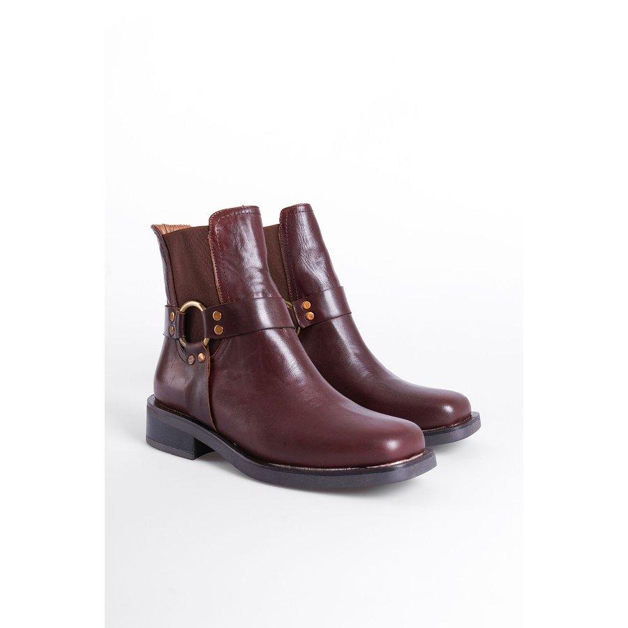 

Women s Genuine Leather Rubber Detailed Casual Stylish Boots 36 чорний