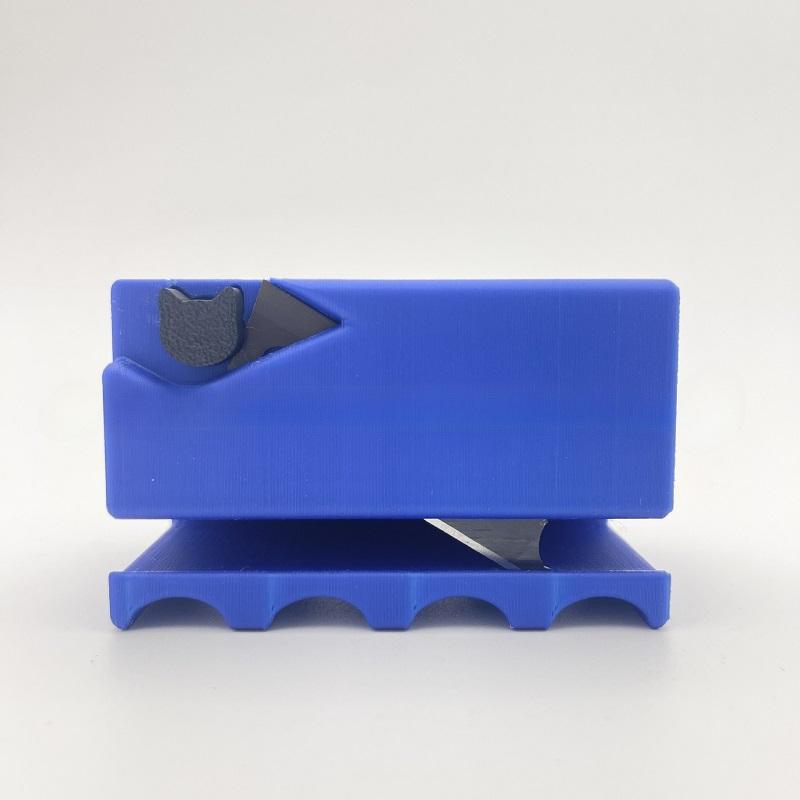 Ferramenta em Forma de Gatinho Impressa em 3D Dispositivo de Corte de Papelão Cortador de Papelão Manual DIY para Arranhadores de Gato Cortador de Tiras de Papelão