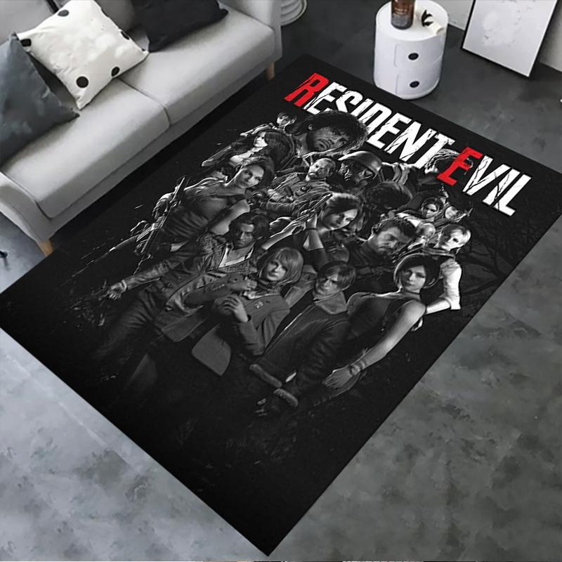 Resident Evil Carpet Rug for Living Room Bedroom Home Sofa Decoration,Kids play Non-slip Floor Mat