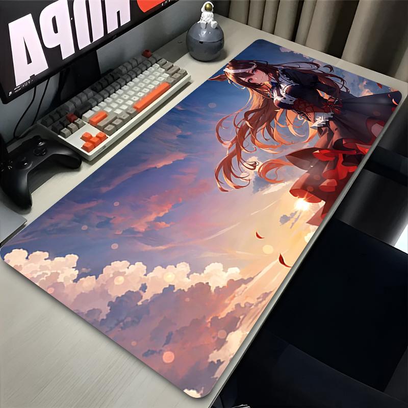 Mouse Pad Anime Uma Musume Pretty Derby Kitasan Mousepad Nonslip Suitable For Office Computers Laptops Esports Game Desk Mats