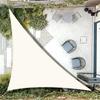Triangular Shade Sail 3x3x4.25 M - Waterproof UV-resistant Polyester, Cream