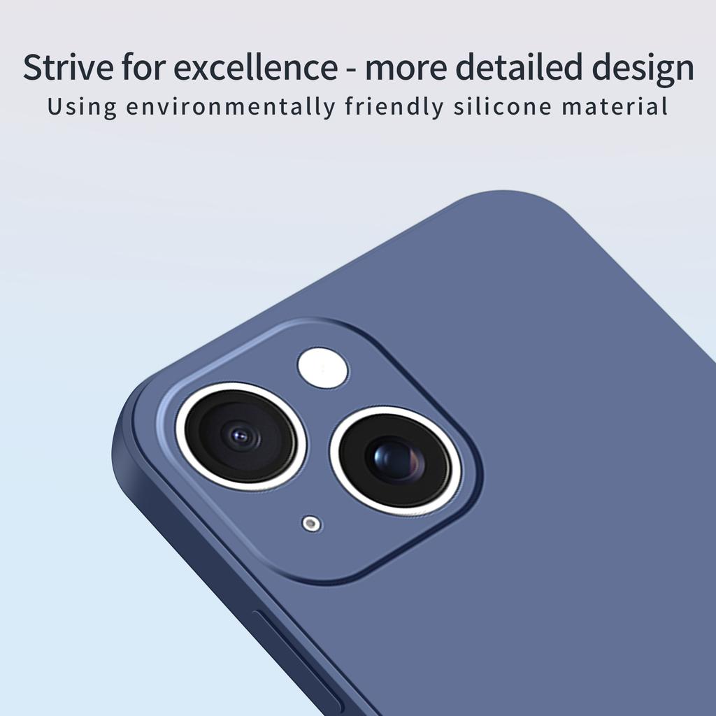 For iPhone 15 Case MOFI Skin Touch Soft TPU Protective Phone Cover