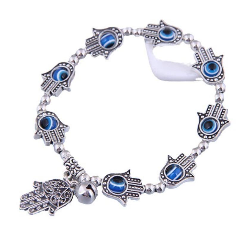 European and American Simple Metal Versatile Devil's Eye Versatile Temperament Bracelet