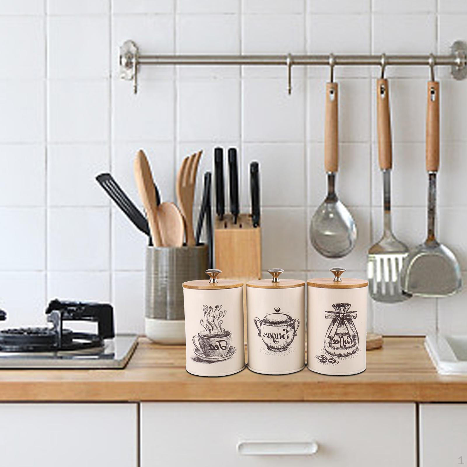 

Кофе и сахар Кухонные банки для хранения Банки Кастрюли Контейнеры Банки