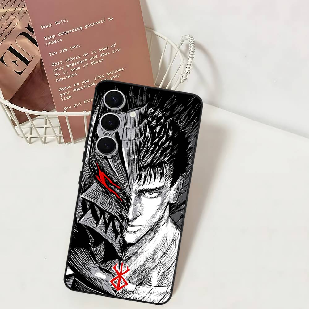 

Чехол для телефона Berserk Guts Горячий Аниме для Samsung S 24 Fe 25 Ultra Plus 20 Lite 21 30 22 23 24 22 Ultra 5G Fundas Samsung S20 ULTRA 5G