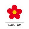 Kreative rote Blumen-Belohnungsaufkleber für Schulaktivitäten und Dekoration