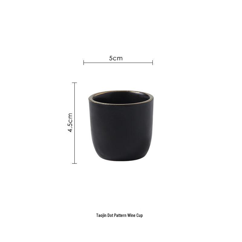

Shangqi Gold-Rim Ceramic Wine Glass Set