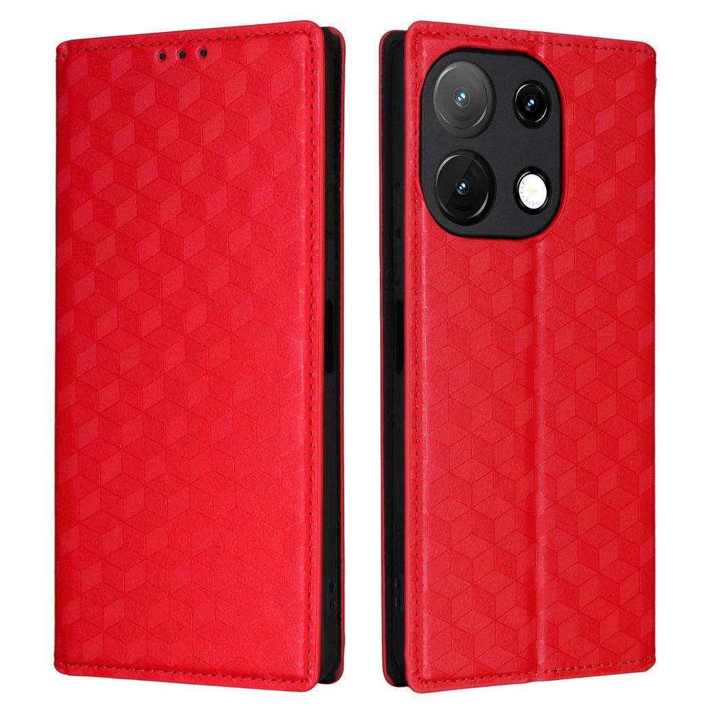 Skórzane etui na Umidigi Note 100A/Note 100 5G/Note 100 Portfel Wytłaczane romby Pokrowiec na telefon