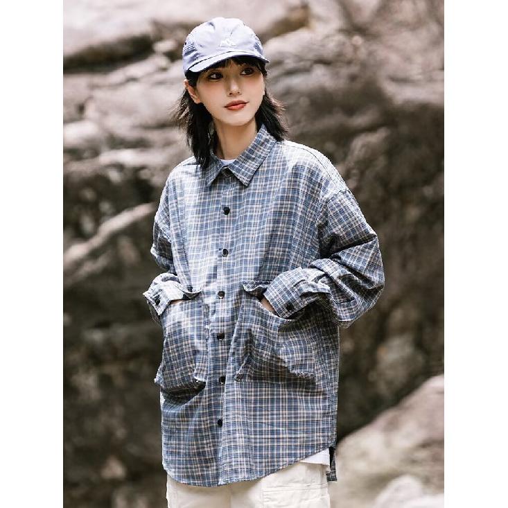 2024 Letter Long Sleeve Shirt Japanese Hong Kong Style Ins Loose Shirt Boys Summer Trendy Versatile Casual Coat