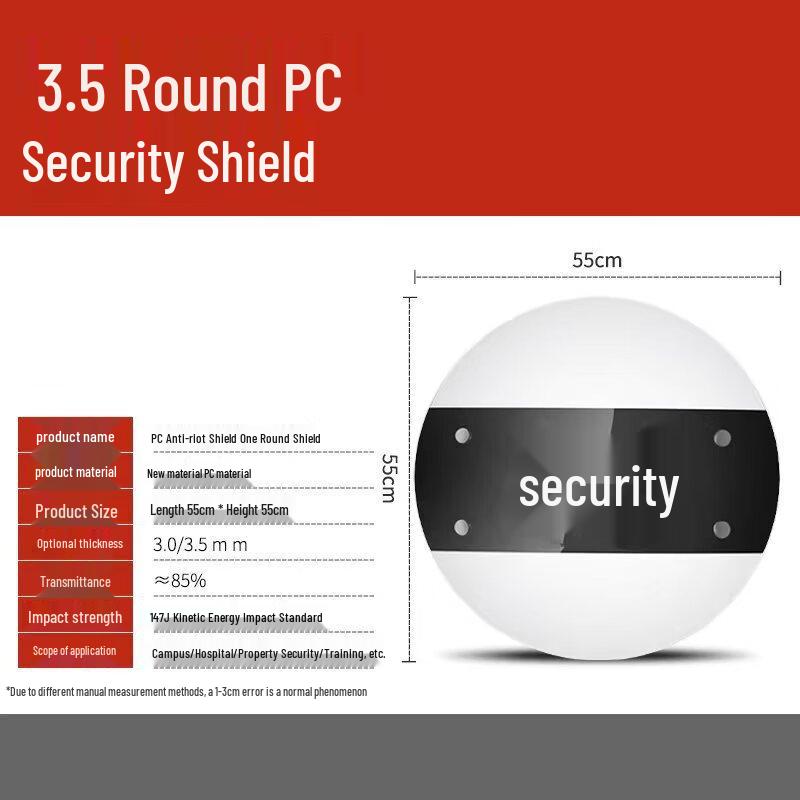 Yunzhidun Metal Round Anti-Riot Shield 3.5