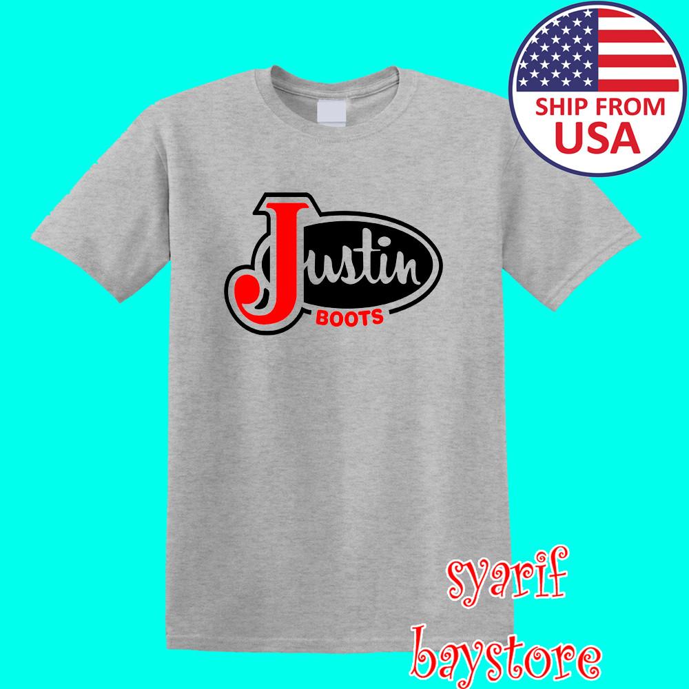 

Justin Boots Men#039;s Grey Size S to 5XL Unisex T-Shirt XXXXL