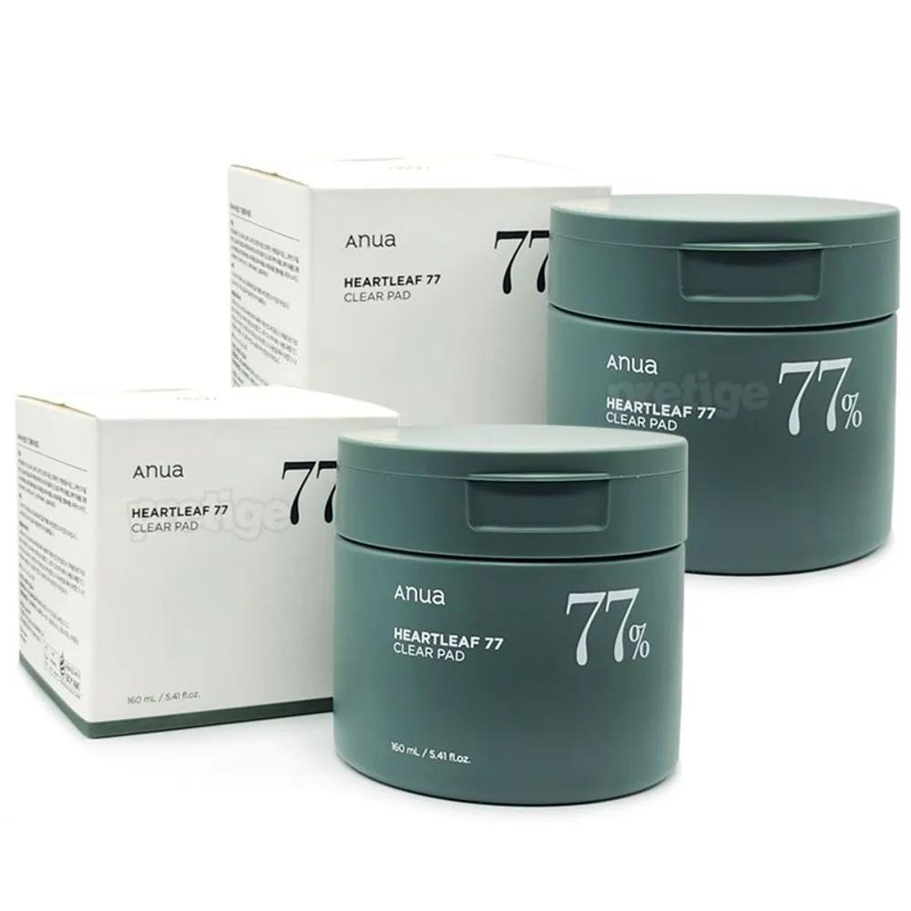 Anua Houttuynia Cordata 77 Clear Pads 70 Sheets x 2 Pack Toner Pads
