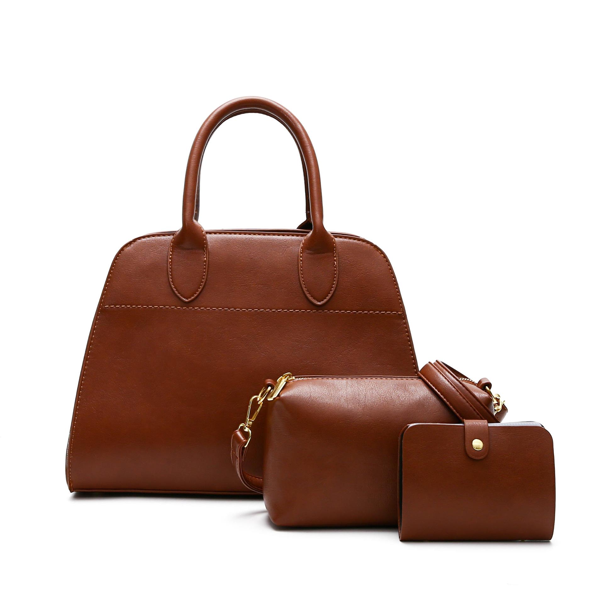 Women S Bag Three-Piece Set коричневый