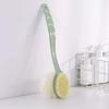 Double-Sided Long Handle Bath Brush Soft Sponge & Bristle Shower Scrubber for Deep Cleaning and Body Exfoliating