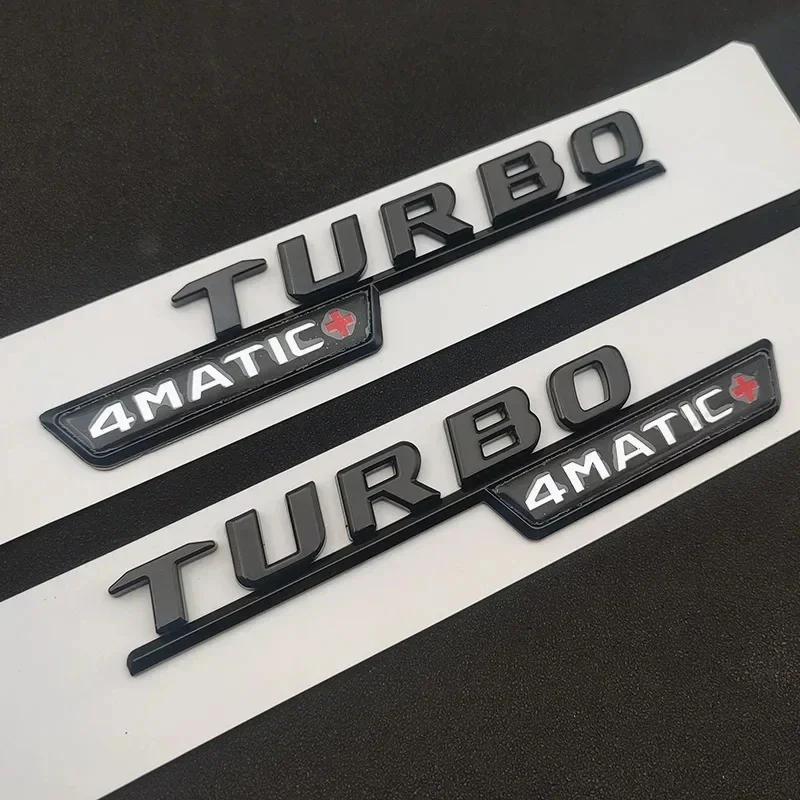 FUP1  ABS Chrome For Mercedes A 35 45 AMG W177 W176 A35 A45 A45S TURBO 4MATIC Car Trunk Letters Emblem Badge Logo Stickers Accessories