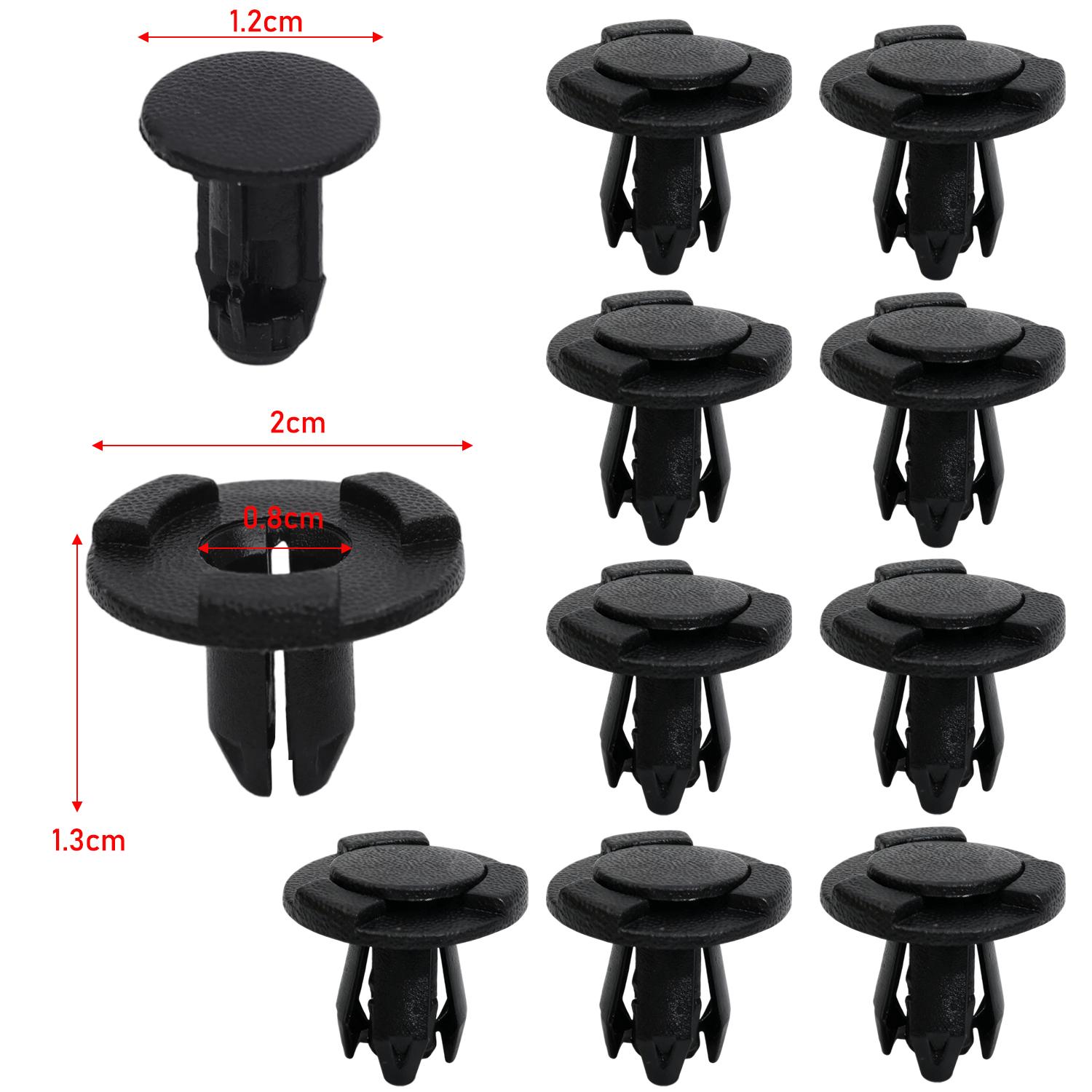 8mm Push Retainer Clip Car Splash Shield Bumper Fastener Rivet for Nissan Infiniti Fender Liner Door Trim Panel Auto Accessories