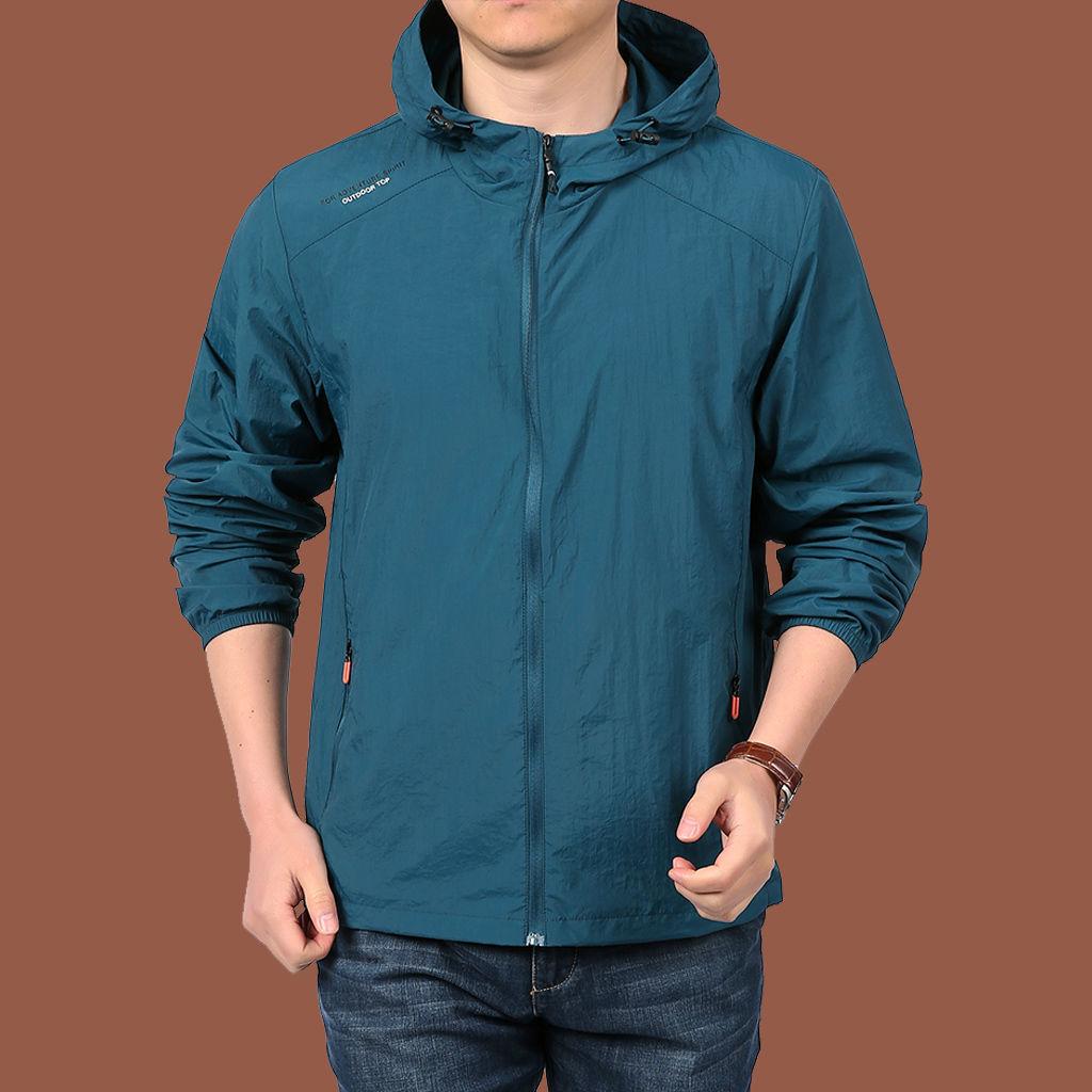 UPF50+ Thin Ice Silk Sun Protection Jacket for Men and Women Summer Sports UV Protection Skin Clothing Breathable M-5XL