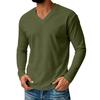 Men's V-Neck Long Sleeve Casual Comfortable T-Shirt