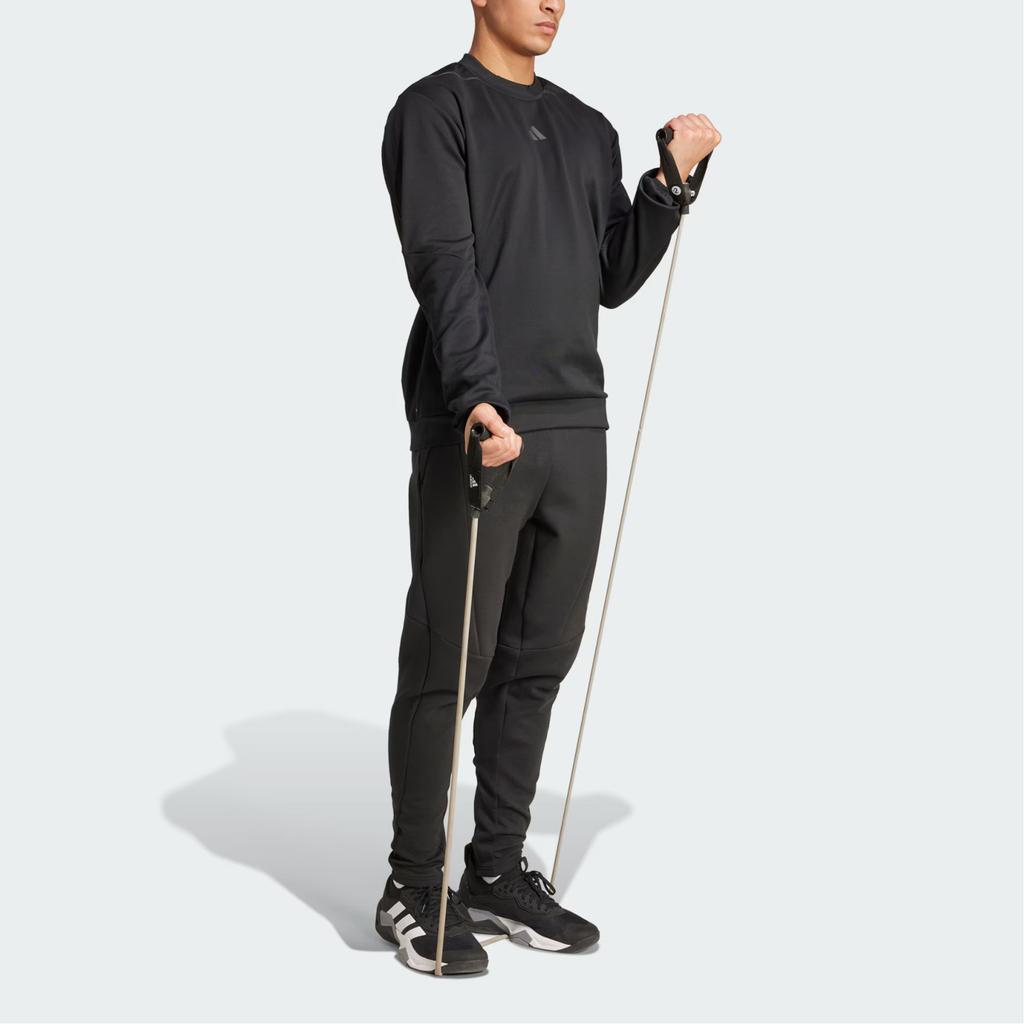 Adidas D4T FW25 Crew Sweatshirt With Logo Breathable Warm Sports Pullover Long Sleeve Men Sweatshirt KA5152