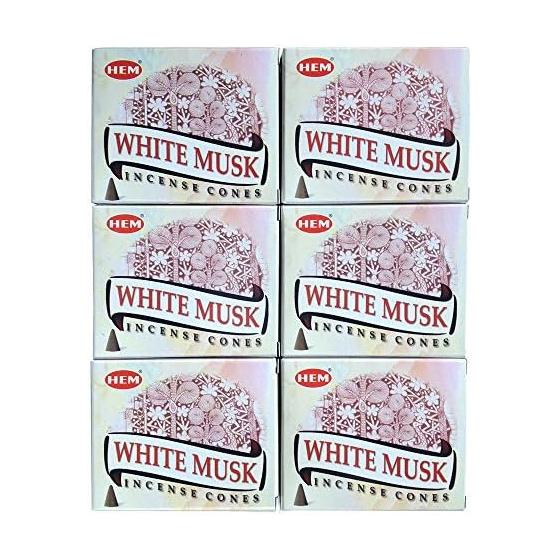 HEM White Musk Cone Set of 6