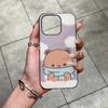 BUBU DUDU Cartoon For IPhone 17 16 15 11 12 13 14 Pro Max Plus Pro Corrugated Translucent Back Phone Cover
