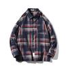 Korean Student Loose-Fit Trendy Plaid Shirt: Unisex Hong Kong Style Long Sleeve Jacket