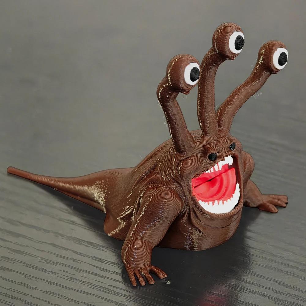 Bloop Mořská Příšera 3D Tištěná Flexibilní Kloubová Fidget Hračka – Požírač Moře Hlubinné Stvoření Sběratelský Předmět, Hračka na Stůl pro Úlevu od Stresu