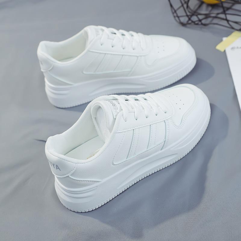 

Spring and Autumn New Versatile Little White Shoes Women s Leather Soft Sole Casual Sneakers Board Shoes Versatile Student Women s Shoes 40 білий