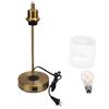 Industrial Table Lamp with Wireless Charger USB Port Touch Control 3 Levels Brightness Bedside Lamp for Bedroom Guest