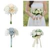 Beautiful Handheld Artificial Flower Bunch Delicate Bride Bunch Wedding Party