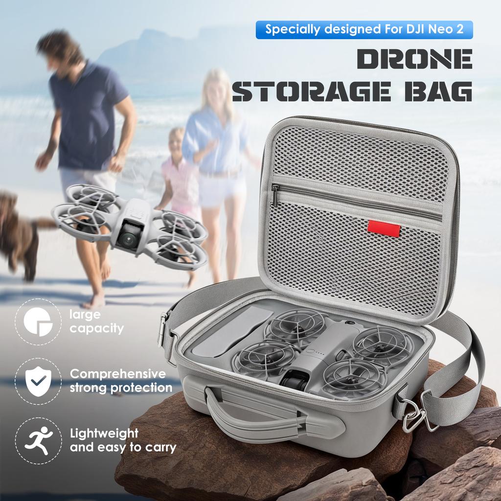 Carrying Shockproof Case For DJI NEO 2 Portable PU Shoulder Hand Bag for Neo 2 Drone and Smart Flight Batteries Accessories