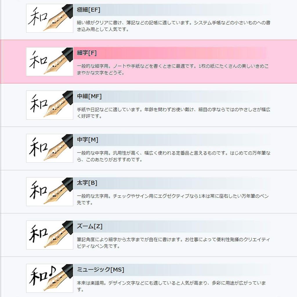 Sailor Fasciné Fountain Pen, Fine Nib, White, 11-0725-210