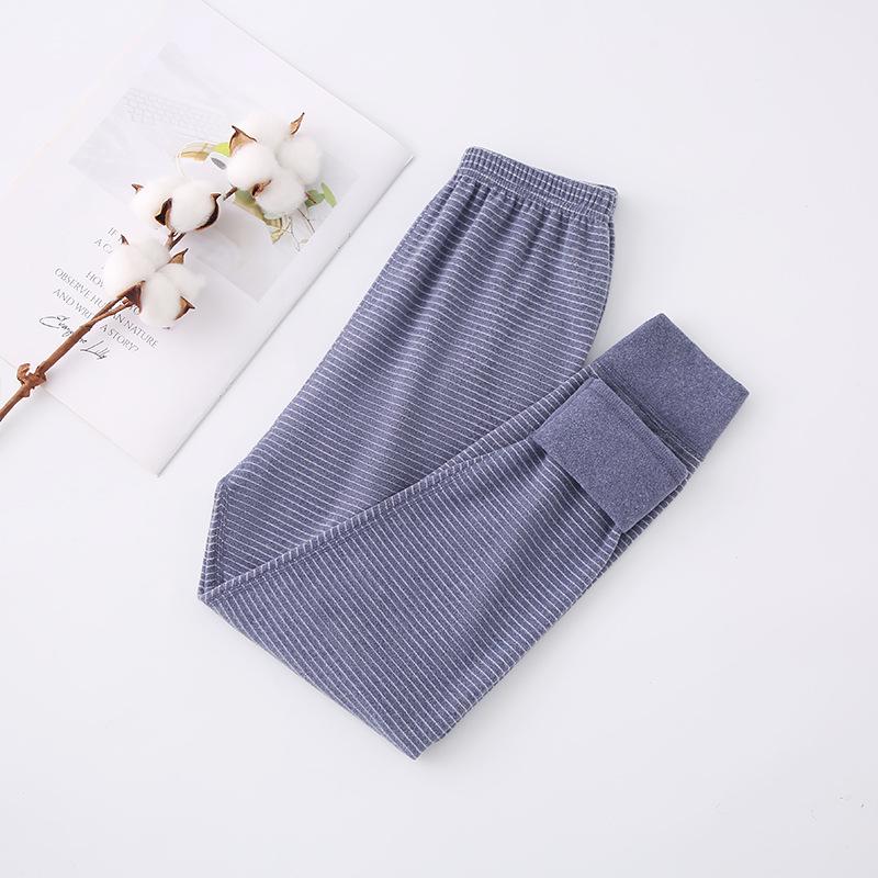 

Детские полосатые ворсистые теплые пижамные леггинсы для осени и зимы 180 (Height ~170cm)