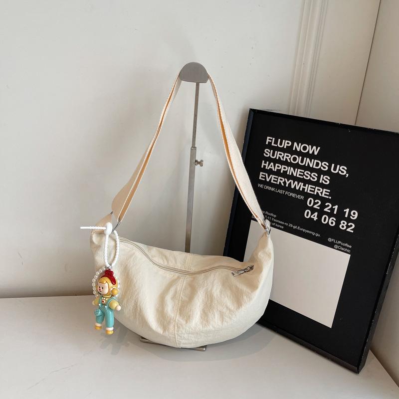 Chic Lightweight Candy Color Dumpling Bag for Women - 2025 Summer Versatile Japanese Style Crossbody
