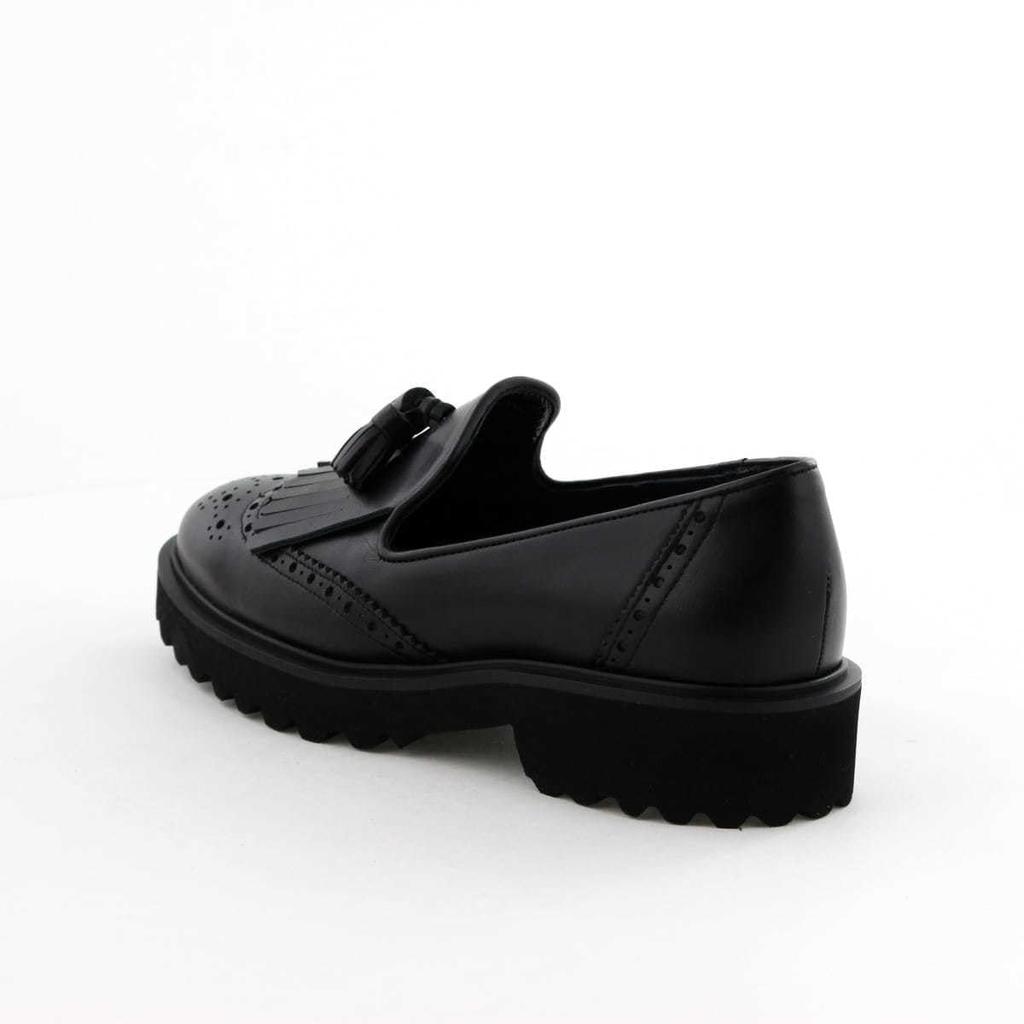 HIMIKO Himiko Track Sole Quilted Tassel Loafers 641313 Silver 235 / / /