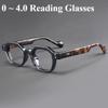 Retro Polygon Presbyopia Reading Glasses for Men and Women Vintage Eyewear Frame Diopter 0+1.0+1.5+2.0+2.5+3.0+3.5+4.0