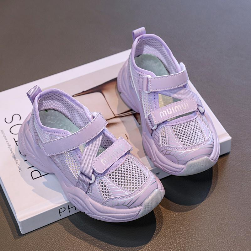 Fashion Children's Sandals for Girls and Boys Soft Soles Anti slip Mesh Breathable Kids Sports Running Shoes