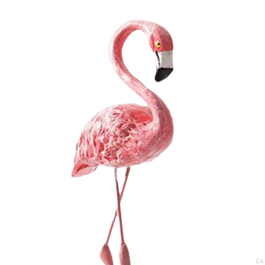 Flamingo Figurine Sculpture Statue for Hotel Home Entrance Upright 9cmx19.5cm
