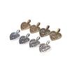 50Pcs Hollow Heart Pendant Necklace Bracelet Alloy Pendant Jewelry Decoration