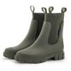 [Slip-Resistant Chelsea Boots] Slip-Resistant Chelsea Rain Boots | Women's Round Toe, PVC Upper & Sole, Comfortable Fabric, Versatile Outdoor Footwear