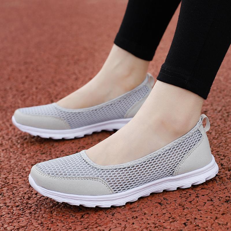 35-42 Damen Flache Schuhe Casual Bootsschuhe Mutter Krankenschwester Loafers