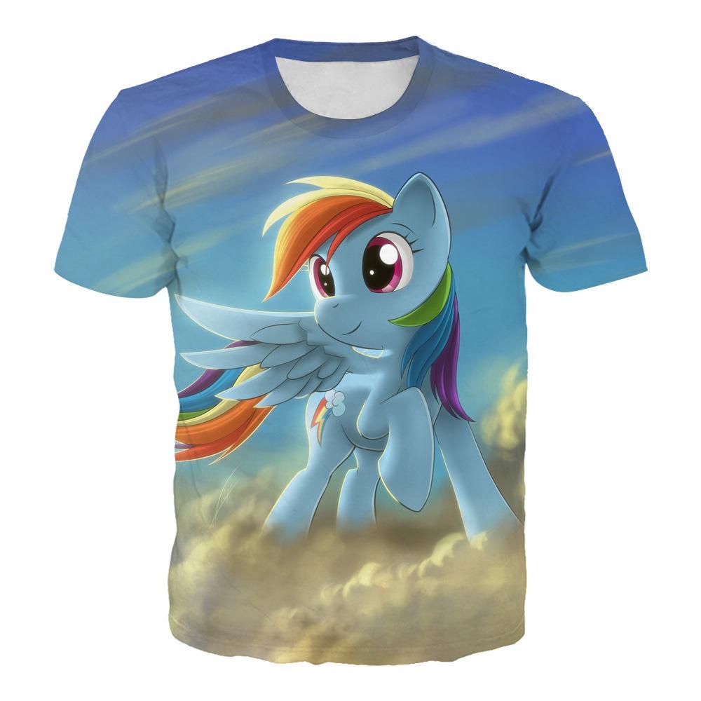 

Летние футболки с 3D-принтом лошади Женская уличная одежда Повседневная мода Футболки оверсайз с коротким рукавом 6XL