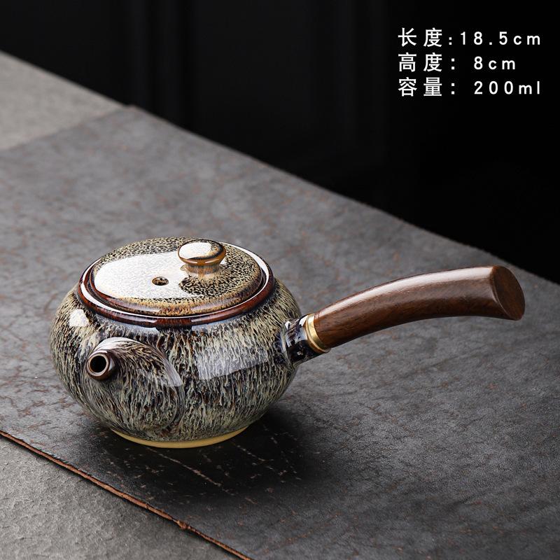 Japanese Ceramic Teapot Highend Side Handle Pot Kung Fu Tea Set Small