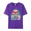 Sloth Face Claws Sleeping Lounging Tshirt Unisex Cotton Tshirts Classic Casual Tee Slim Fit Shirts Unisex Graphic