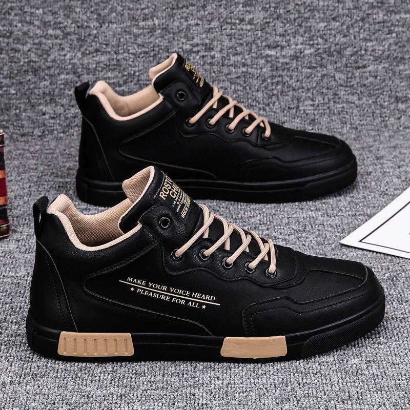 Schuhe Herrenschuhe Herbst und Winter 2025 neuer Trend Sport vielseitig Herren-Freizeit gestapelte dicke Baumwollschuhe High-Top Board-Schuhe